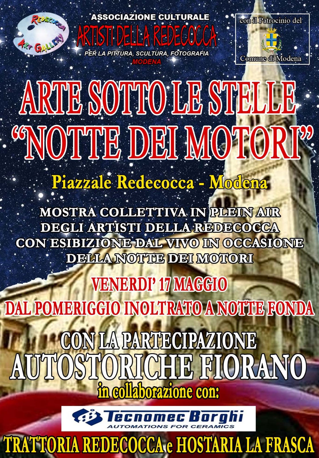 Venerdì 17 Maggio 2019 – Piazzale Redecocca, Modena (MO)